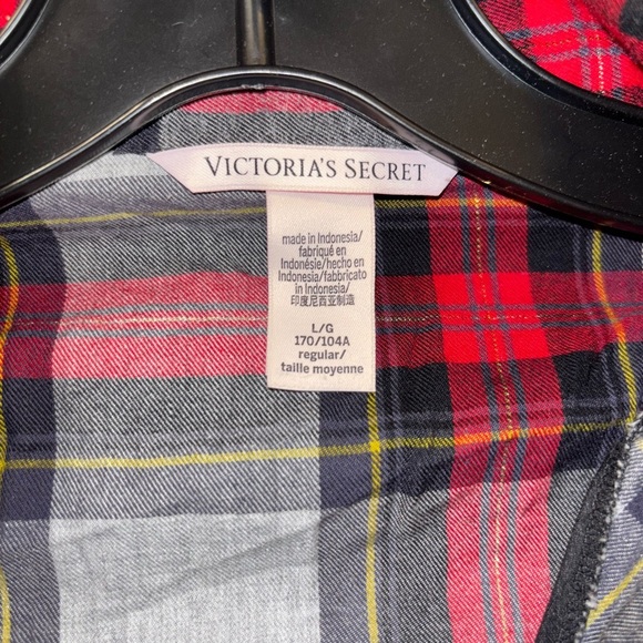 Victoria's Secret Plaid Flannel 2-Piece Pajama Set Size L - Picture 3 of 4